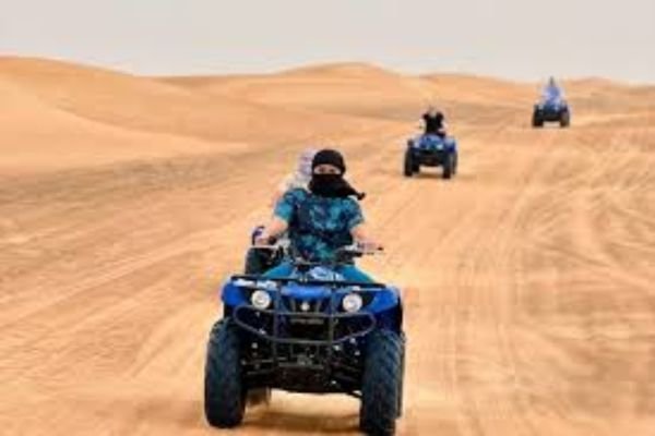 Luxury buggy on Dubai desert dunes
